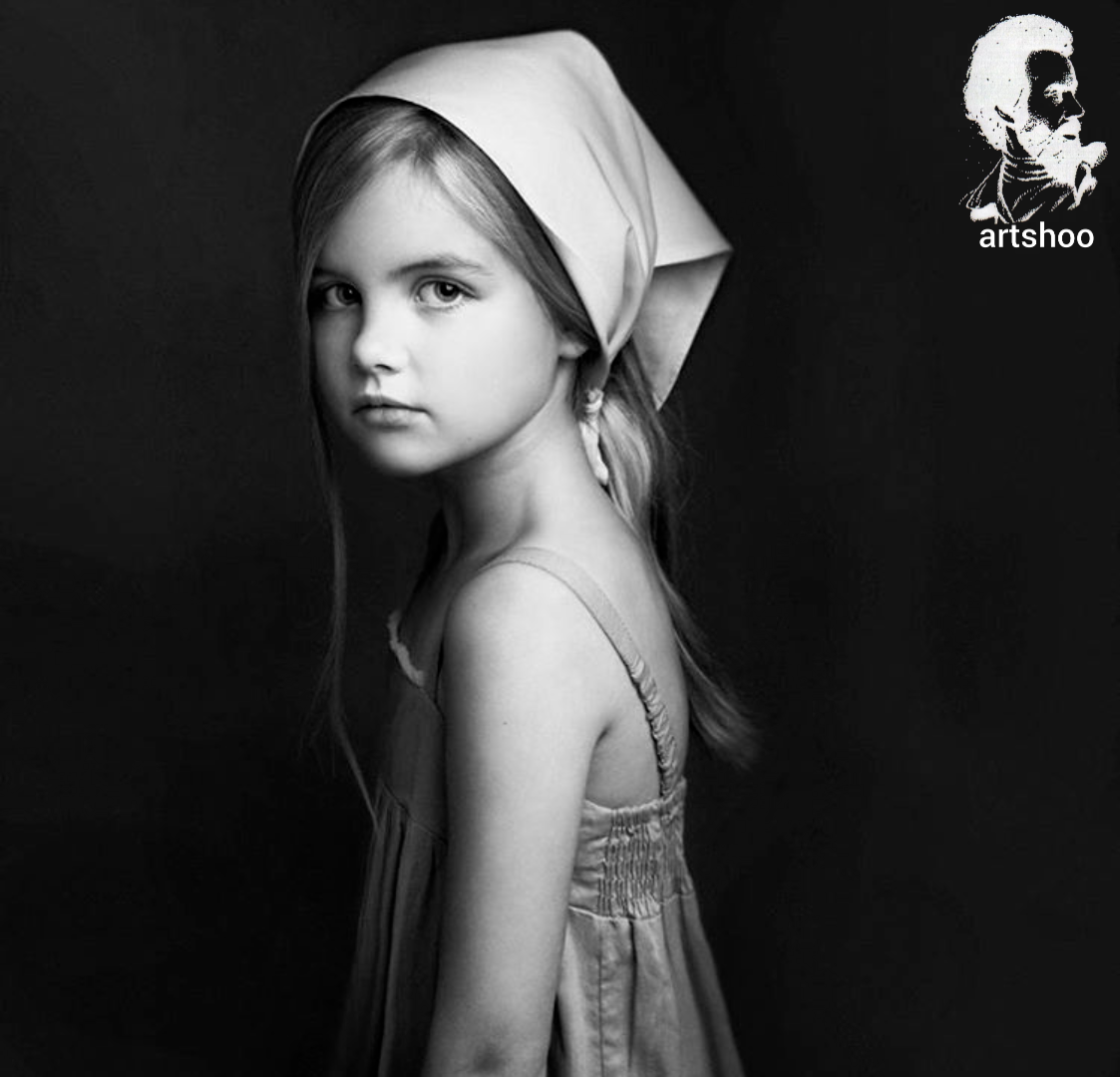 مدل کودک سیاه قلم